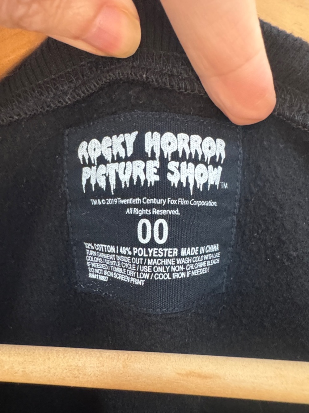 The Rocky Horror Picture Show Black Graphic Sweatshirt - Picture 2 of 4